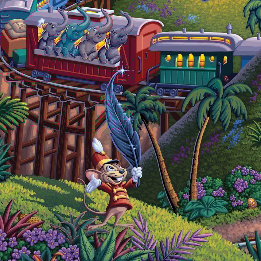 Disney's Dumbo The Flying Elephant Art Print by Art Brand