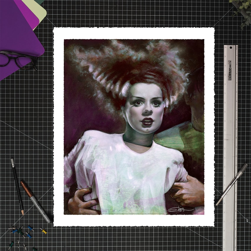 Universal Monsters The Bride of Frankenstein Art Print  Exclusive Edition  View 1