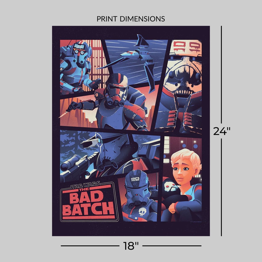 Star Wars Clone Force 99 Art Print  View 2