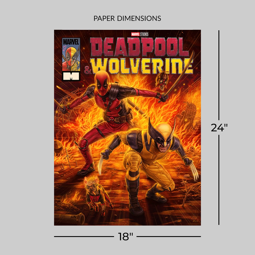 Deadpool & Wolverine Fine Art Print by Sam Green | Sideshow