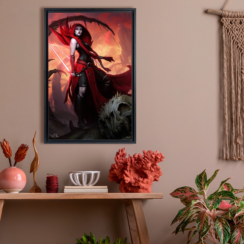 Asajj Ventress: Ascension Fine Art Print by Darren Tan
