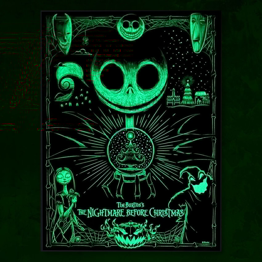 The Nightmare Before Christmas Art Print by Cyclops Print Works