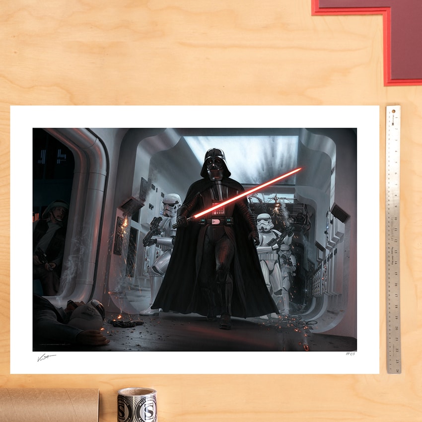 Star Wars Darth Vader™: Assault on Tantive IV Art Print  Exclusive Edition  View 1