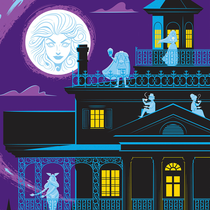 Disney Disneyland's Haunted Mansion Art Print  View 4