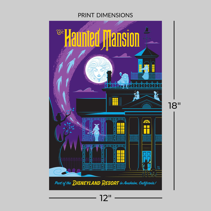 Disney Disneyland's Haunted Mansion Art Print  View 2
