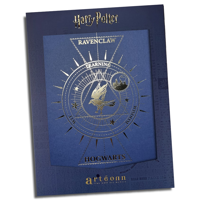Harry Potter™: Ravenclaw House Foil Letterpress Poster by