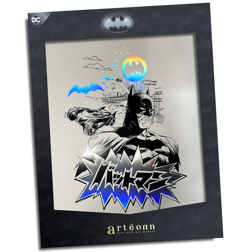 DC Comics Batman™ Core (Black & Holographic) Foil Letterpress Poster Art Print  View 6