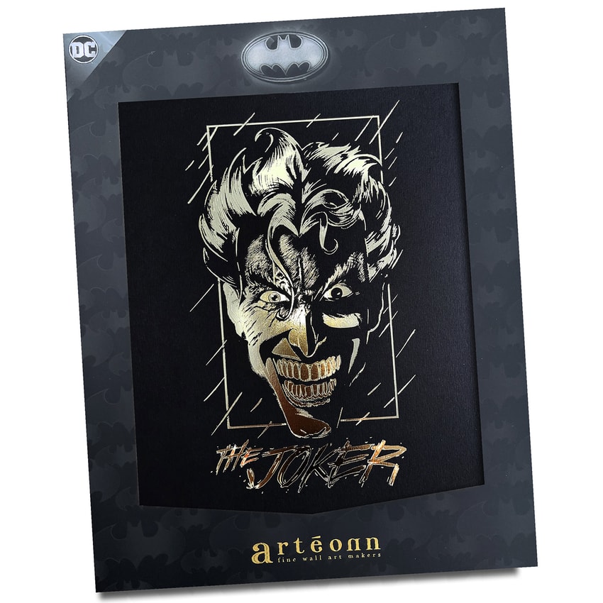 The Joker (Gold) Foil Letterpress Poster by Arteonn | Sideshow