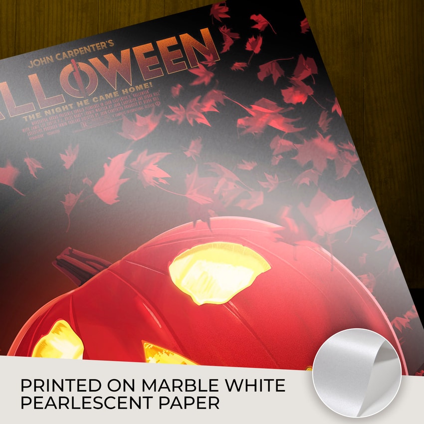 Halloween By Dark Inker (Pearlescent) Movie Poster by Moor Art