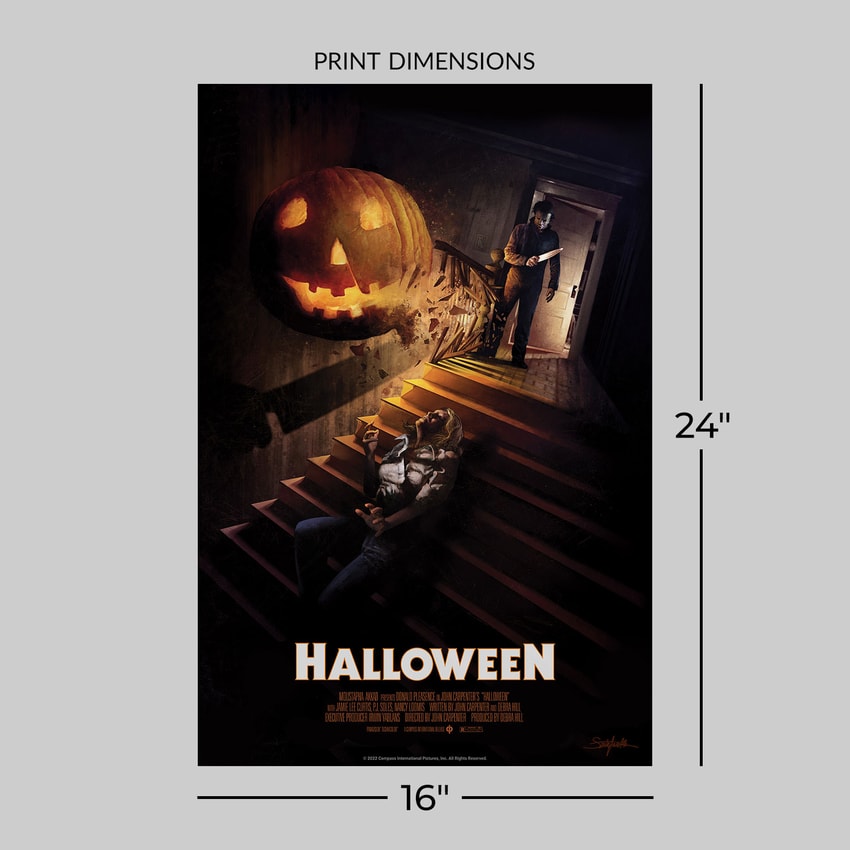 Halloween By Attila Szarka (Pearlescent) Movie Poster by Moor Art