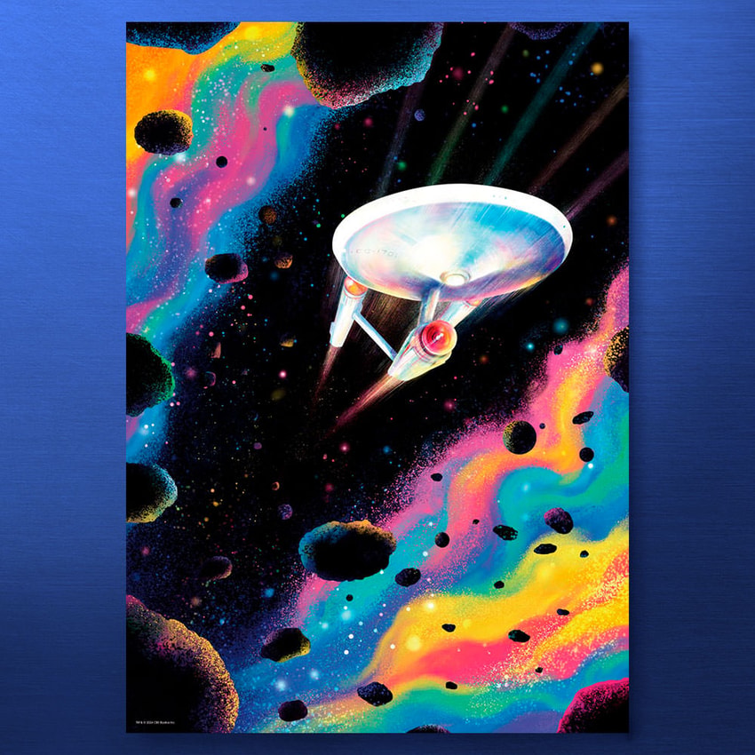 Star Trek USS Enterprise - Star Trek The Original Series Art Print  View 1