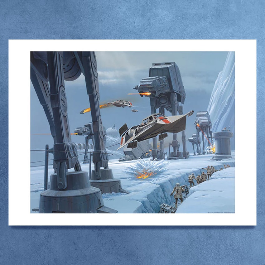 Star Wars AT-AT Attacks Art Print  View 1