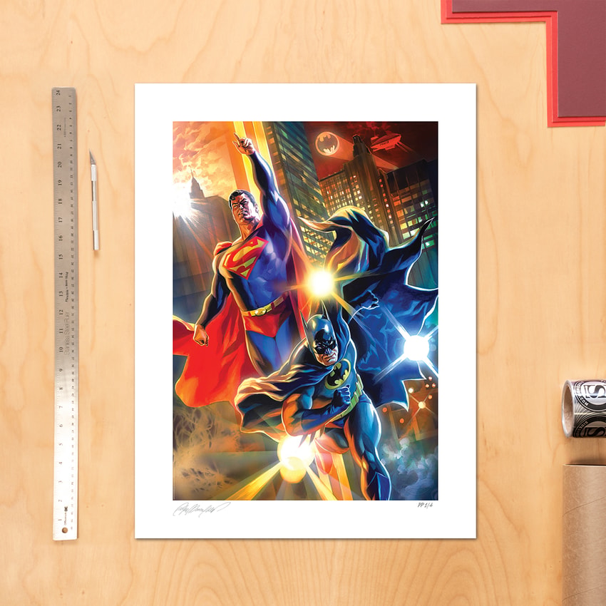 DC Comics Batman & Superman: World's Finest Art Print  Exclusive Edition  View 1