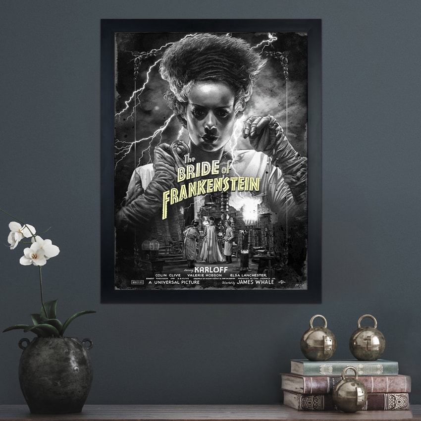Universal Monsters Bride of Frankenstein (Silver Screen) Movie Poster  Exclusive Edition  View 1
