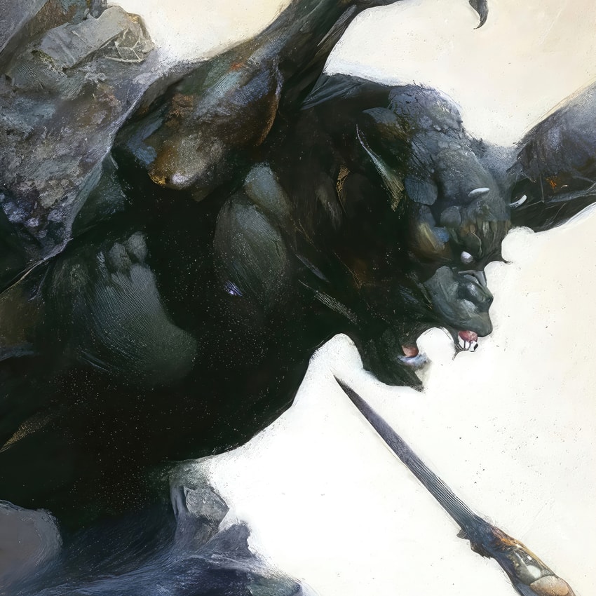 Frank Frazetta Cave Demon Art Print  View 4