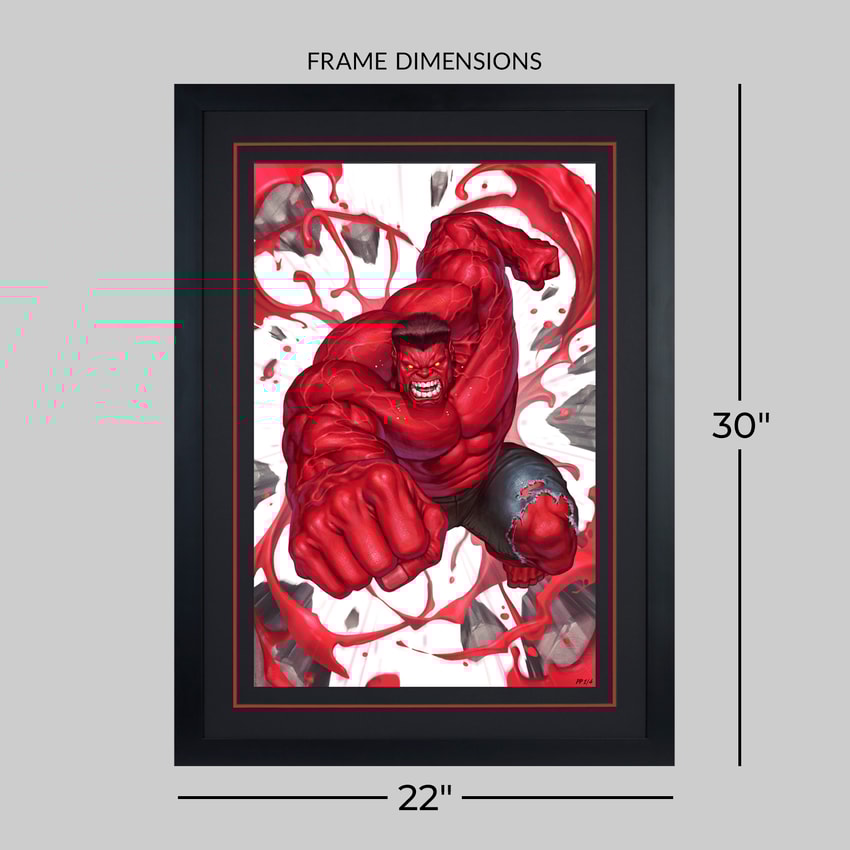 絵画 RED face Red Hulk Fine Art Print by InHyuk Lee | Sideshow Collectibles