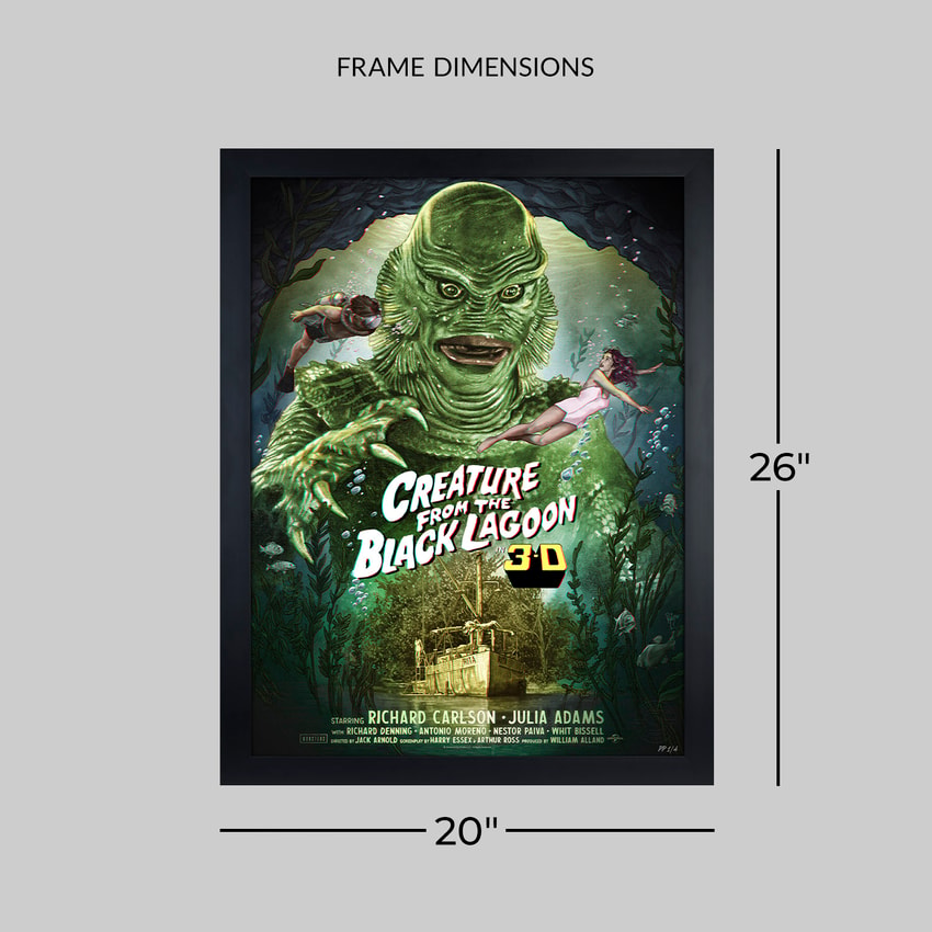 Universal Monsters Creature from the Black Lagoon (3D Variant) Movie Poster  View 2
