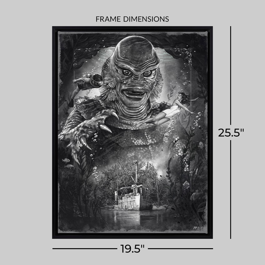Universal Monsters Creature From the Black Lagoon (Silver Screen) Movie Poster  Exclusive Edition  View 2