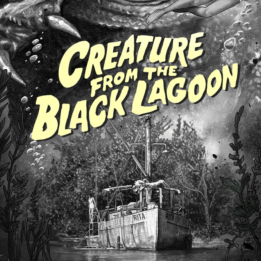 Universal Monsters Creature From the Black Lagoon (Silver Screen) Movie Poster  Exclusive Edition  View 4
