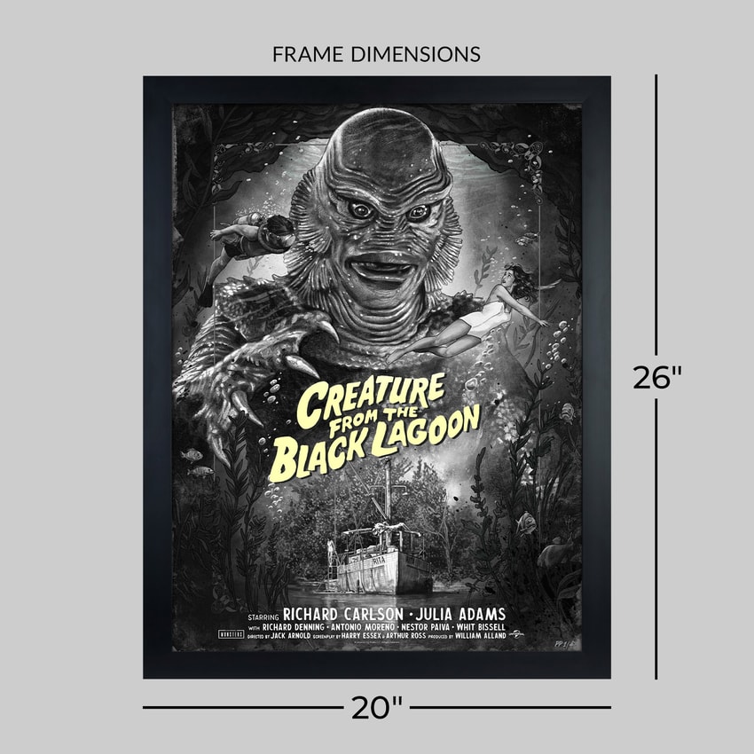 Universal Monsters Creature From the Black Lagoon (Silver Screen) Movie Poster  Exclusive Edition  View 2