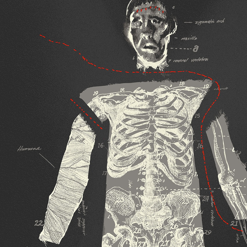 Hammer The Curse of Frankenstein Screenprint Movie Poster  View 3
