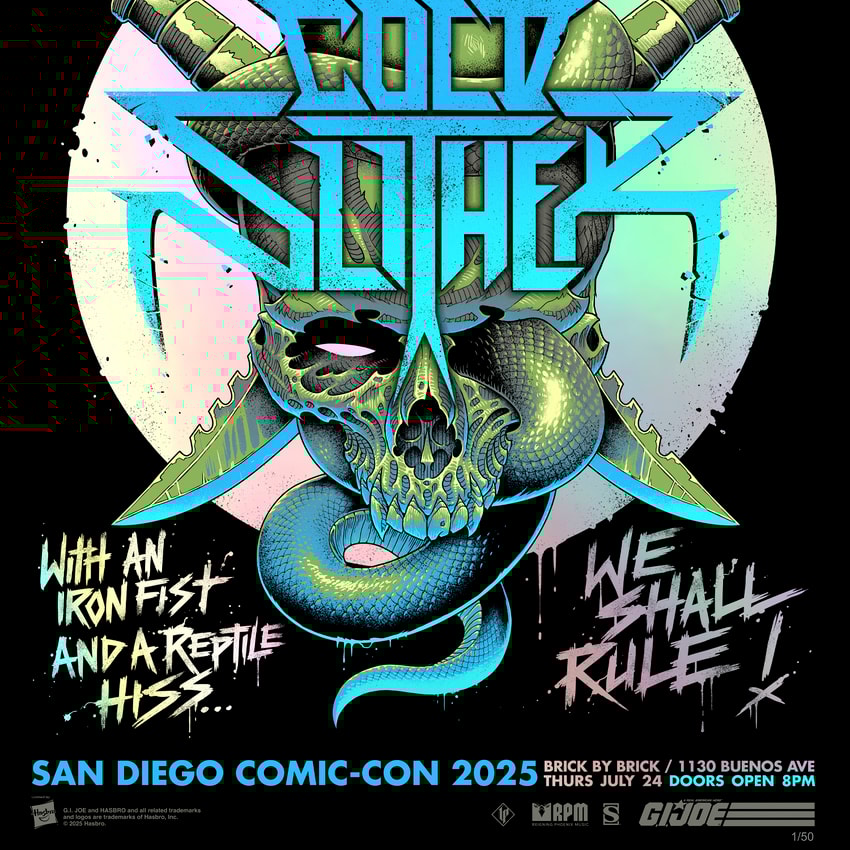 Cold Slither Swampfire Variant Screenprint by Luke Preece