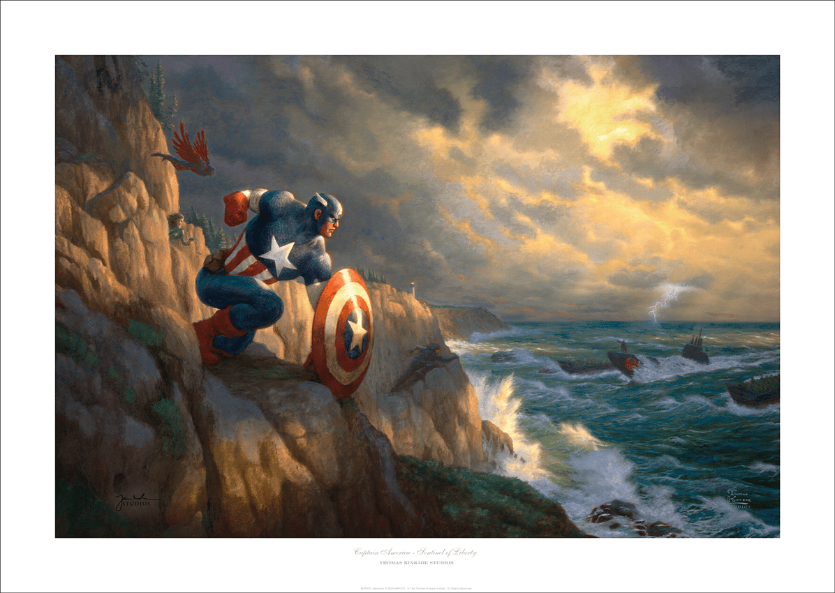 Captain America - Sentinel of Liberty Art Print by Art Brand