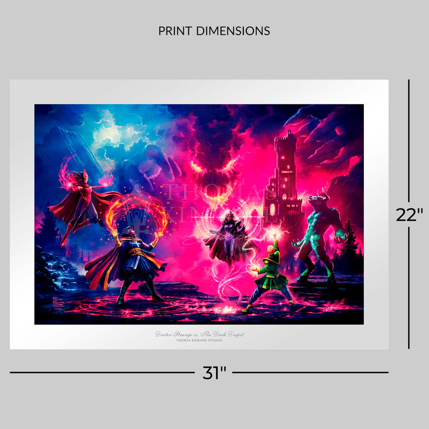 Marvel Doctor Strange vs The Dark Despot Art Print  View 2