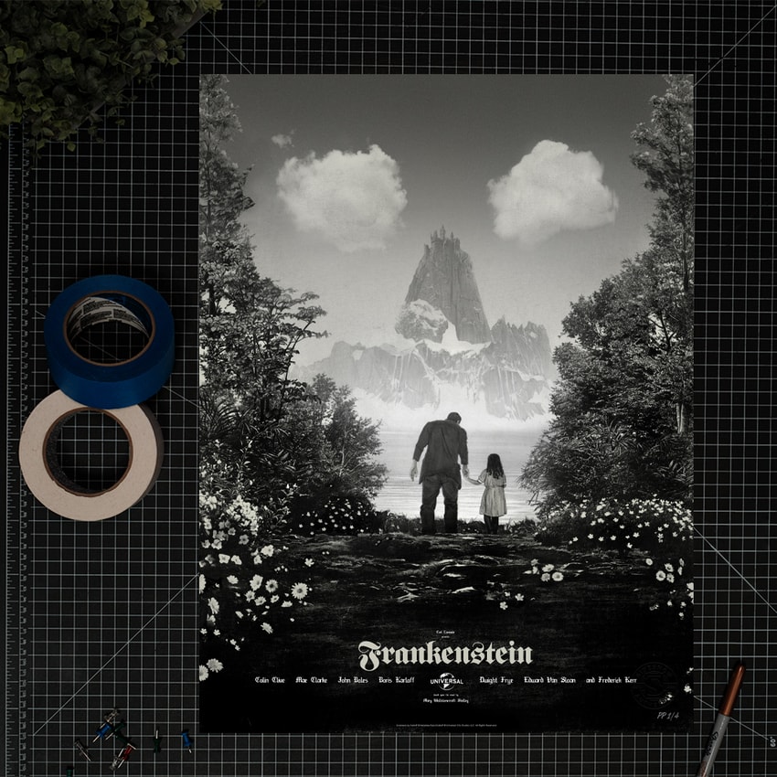 Universal Monsters Frankenstein Movie Poster  Exclusive Edition  View 1