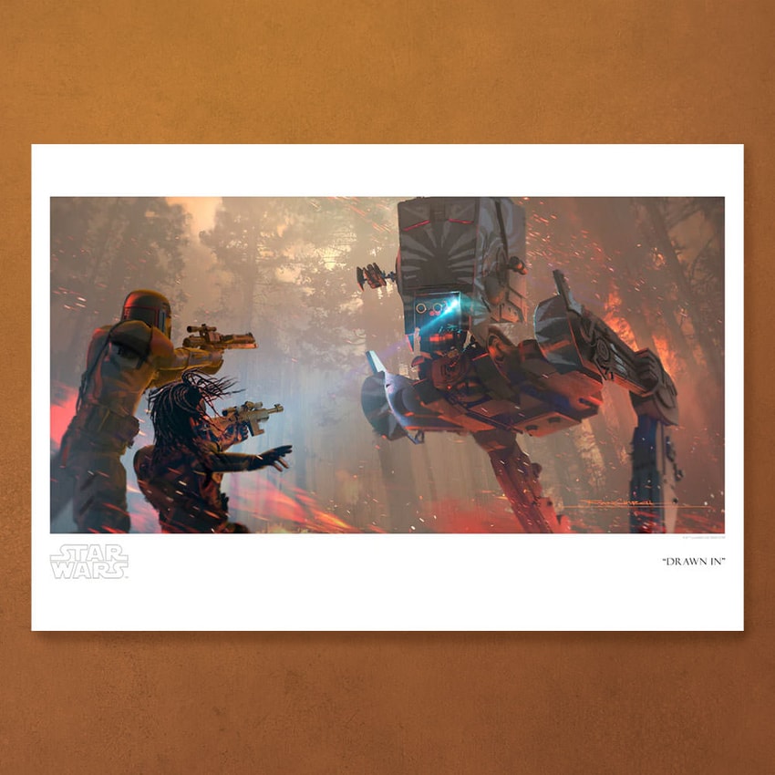 Star Wars Drawn In Art Print  View 1