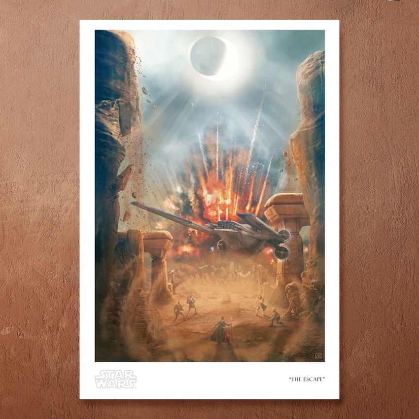 Star Wars The Escape Art Print  View 1