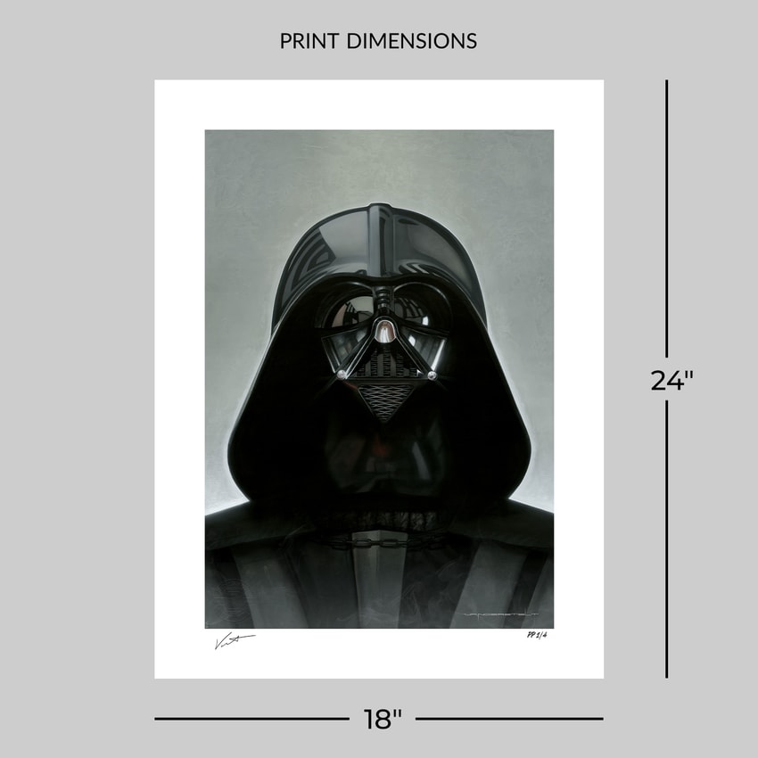 Darth Vader: Inner Sanctum Fine Art Print by Jerry Vanderstelt