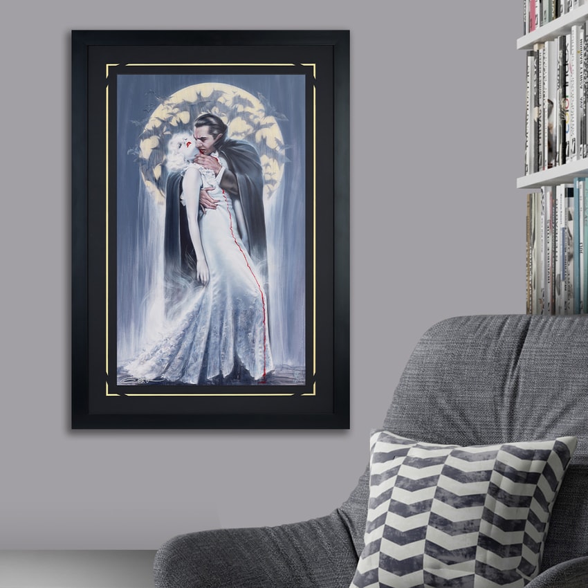 Universal Monsters Dracula: The Kiss Art Print  Exclusive Edition  View 1