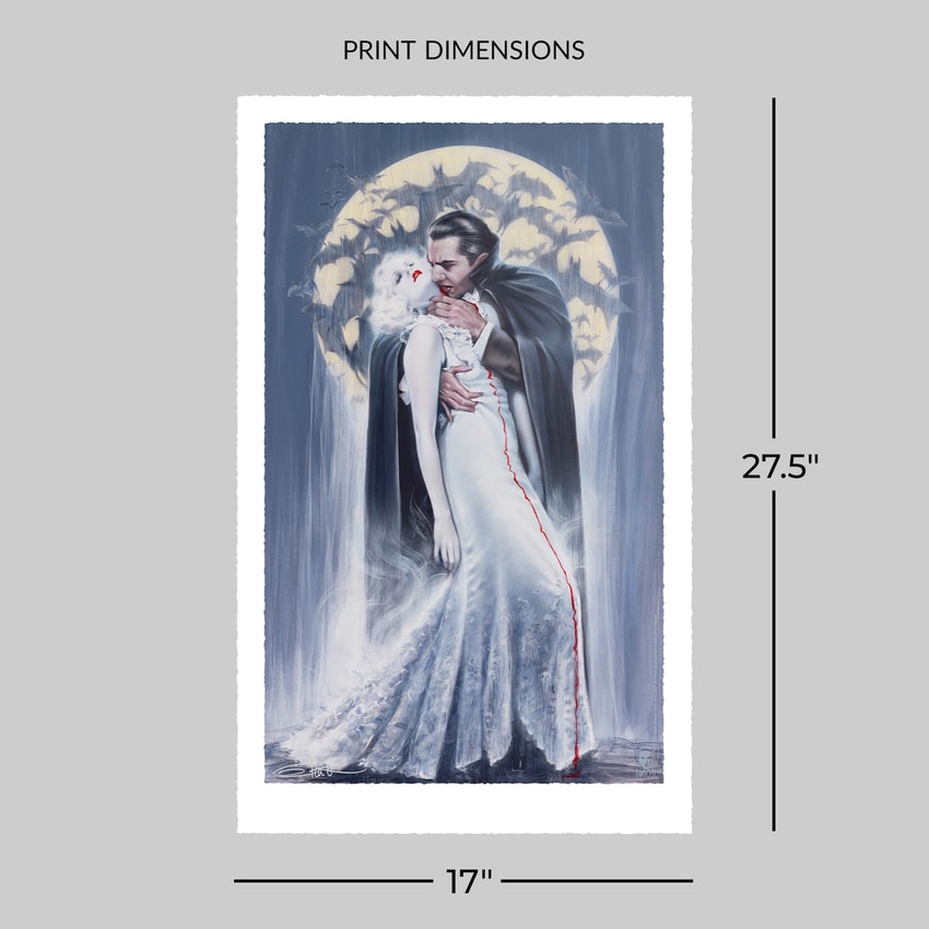 Universal Monsters Dracula: The Kiss Art Print  Exclusive Edition  View 2