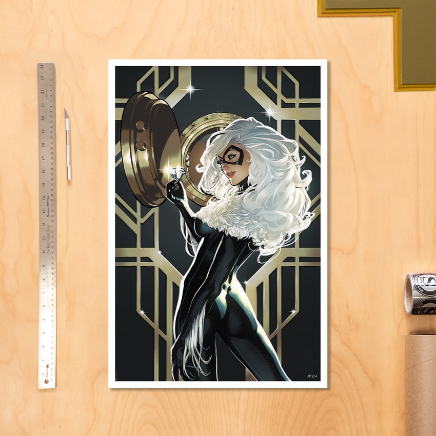 Marvel Black Cat Art Print  Exclusive Edition  View 1