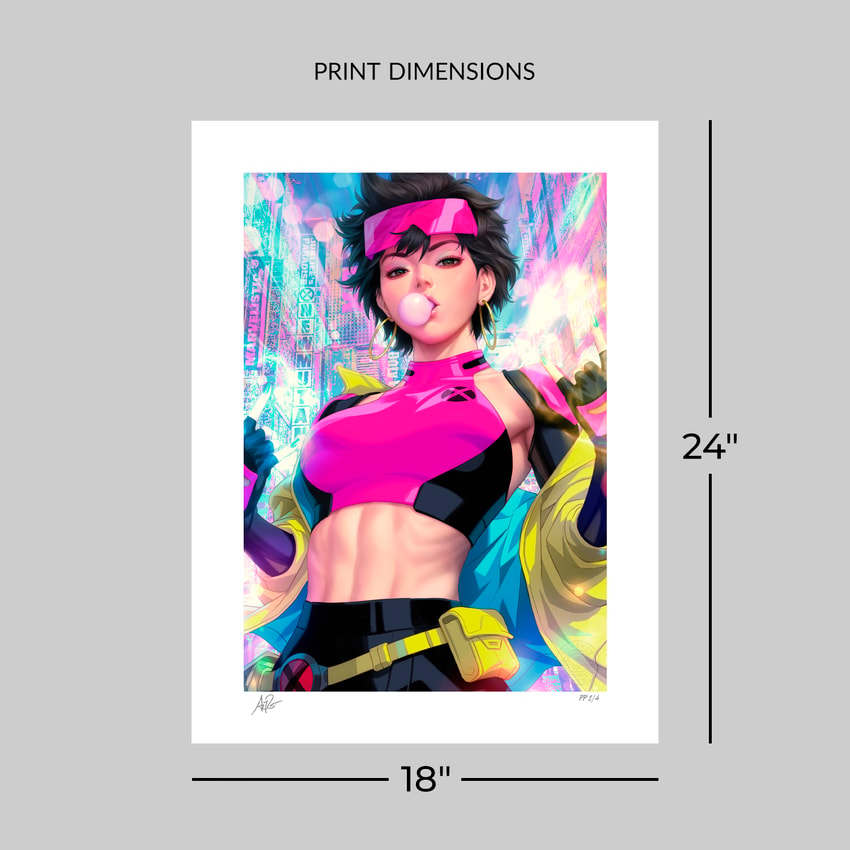 Marvel Jubilee Art Print  Exclusive Edition  View 2