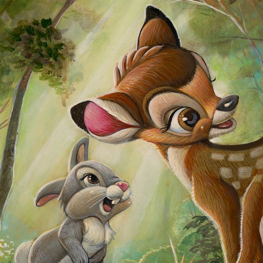 Disney Bambi's First Butterfly Art Print  View 4