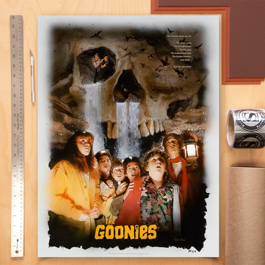 【期間限定価格】☆美品☆The Goonies グラス 4個セット The Goonies: 40th Anniversary Movie Poster by Eric Elia | Sideshow