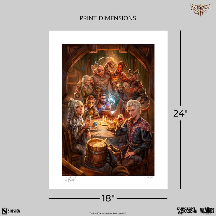 Baldur's Gate Baldur's Gate III: The Elfsong Tavern Art Print  Exclusive Edition  View 2