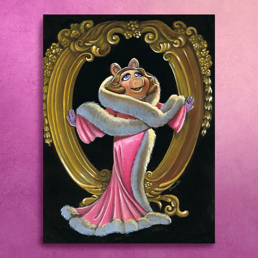 Disney Glam Miss Piggy Art Print  View 1