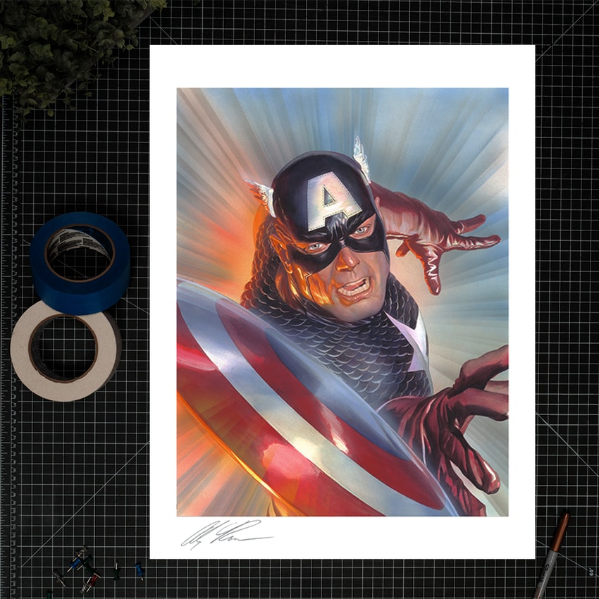 Marvel Marvelocity: Captain America Art Print  View 1