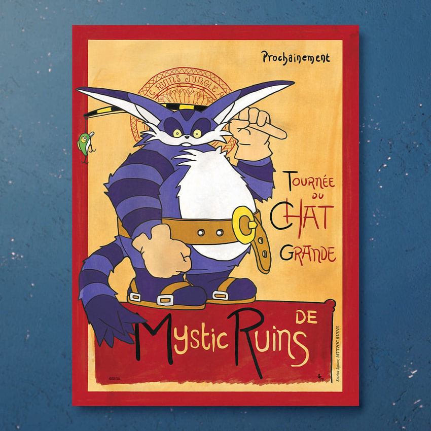 Tournée du Big the Cat Art Print by Moor-Art Gallery | Sideshow