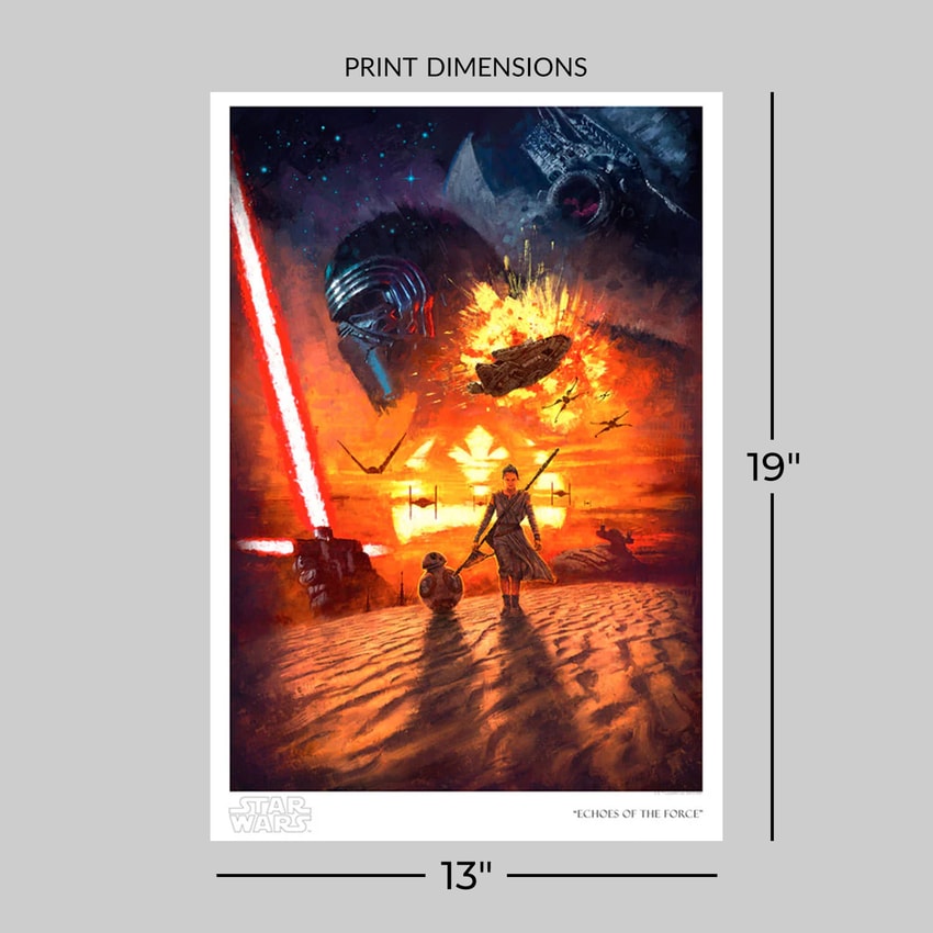 10 Posters 10 Artistes エレン・フライス Echoes of the Force Art Print by ACME Archives | Sideshow