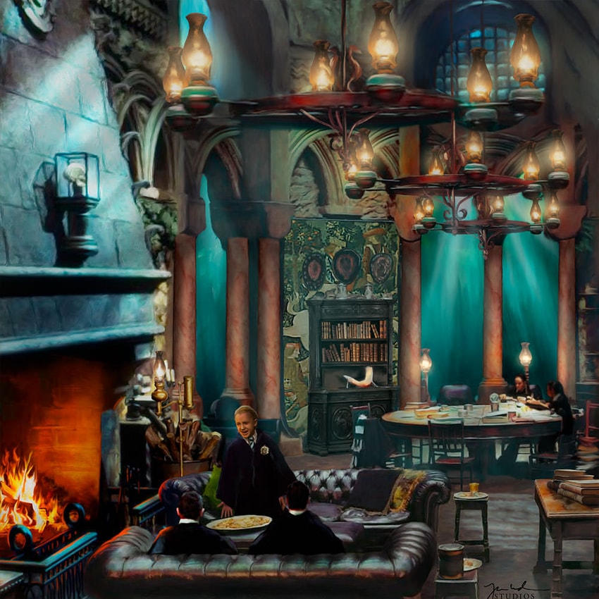 Harry Potter™ Slytherin Room Art Print by Thomas Kinkade Studios
