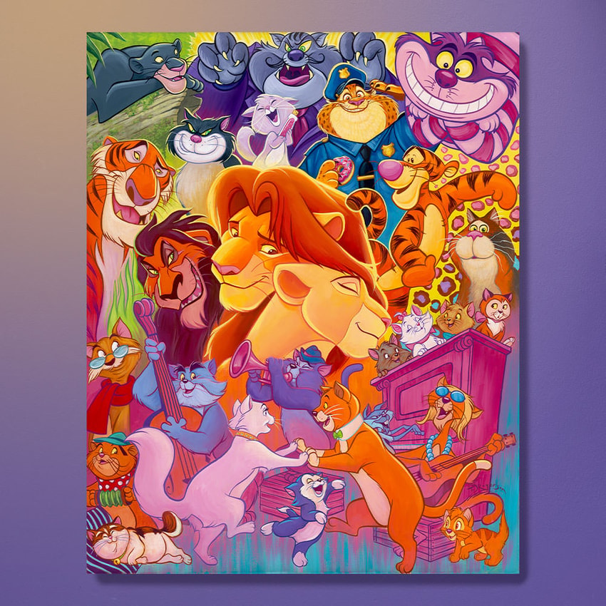 Disney So Many Disney Cats Art Print  View 1