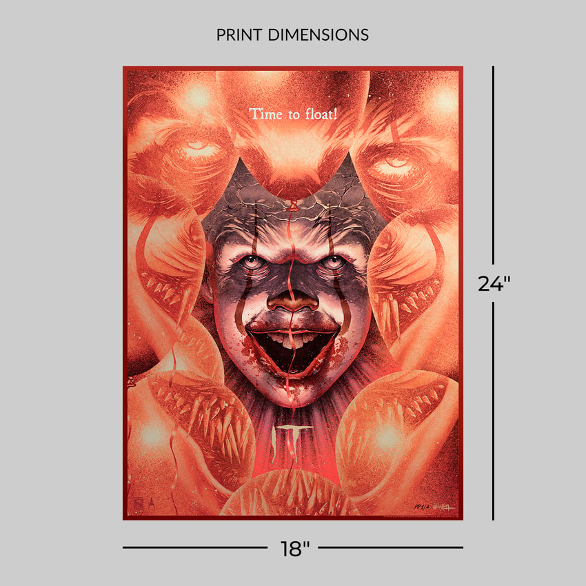It IT: Time to Float Deadlights Variant Movie Poster  Exclusive Edition  View 2