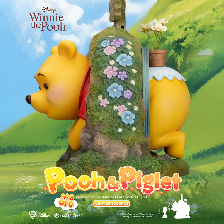 Disney Pooh & Piglet Statues - Prototype Shown View 4