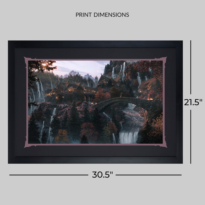 The Lord of the Rings At the Bridge of Rivendell: A hope re-kindled Art Print  View 2