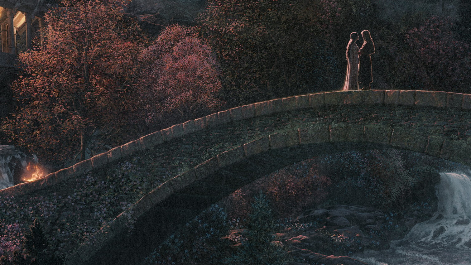 The Lord of the Rings At the Bridge of Rivendell: A hope re-kindled Art Print  View 6