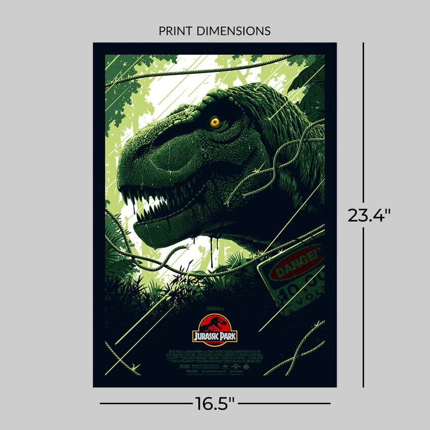 Jurassic Park Jurassic Park - T-Rex Movie Poster  View 2